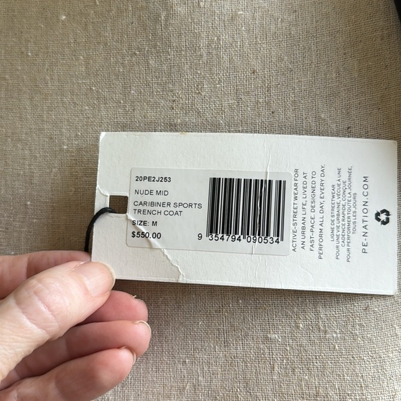 P.E Nation Caribeener Sports Trench Coat Medium EUC Incl Tags - Picture 11 of 11